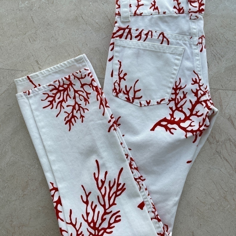 VALENTINO Red Pants - Denim - Picture 4 of 11